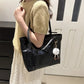 Retro Bag New Fashion Commuter Shoulder Bag | Large Capacity PU Leather Handbag (Casual Tote, Popular Gift, All Seasons)