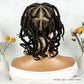 Handmade Bantu Knotless Braids Full Lace Wig | Baby Hair | Synthetic Braided Lace Frontal Wig