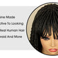 Short 14" Bob Braided Wig | Curly Knotless Box Braids | Synthetic Machine Made Wig | For Black Women