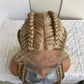 32 Inch Senegalese Twist Lace Front Wig | 4 Twist Cornrow | With Baby Hair | Synthetic Crochet Braids