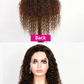 30" Curly Burgundy & Chocolate Brown 13x6 HD Lace Frontal Wig | 99J Colored Human Hair Wig for Women | Deep Wave