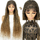 Boho Triangle Knotless Box Braids Wig | Full Lace | Baby Hair | KIMA Synthetic