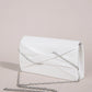 Hand Clutch Bag & Evening Clutch Bag for Women | Sparkling Crystal Rope Ruched Handbags & Glitter Envelope Purse for Party Girls