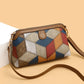 High Quality PU Leather Women's Small Crossbody Shoulder Bag | Luxury Handbag Lady Messenger Bag (Simple Shell Phone Satchels, Plaid Pattern)