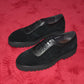 Designer Luxury Platform Oxfords for Men | Cow Suede Genuine Leather Black & Blue Casual Shoe (Height Increasing)