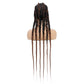 36" Jumbo Knotless Box Braids Wig | Incoo Full Lace Cornrow Wig | Transparent Lace | African Braided Hair