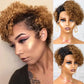 Natural Black Pixie Cut Wig | Short Curly Bob 13x1 Lace Front Human Hair (Pre-Plucked)