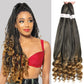 Pre-Stretched French Curly Braiding Hair - Natural Black Crochet Braids (Hot Water Setting)