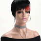 Luxury 26 Inch Kinky Straight Headband Human Hair Wig | Glueless Machine Made Natural Look Wig