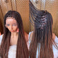 Senegalese Micro Twist Braided Wig | Bob Length | Light Passion Twist | Lace Front Wig | Black Women