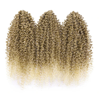 18" Magic Afro Kinky Curly Crochet Hair | Ombre Passion Twist Braids | 60 Strands/Pack | Heat Resistant