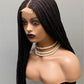 Ready-to-Ship 28" Center Part Box Braids Wig | 13x4 Lace Front | Middle Part | Kanekalon