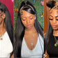46-50 Inch | 13x6/13x4 Lace Width | Bone Straight | Brazilian | Remy Hair | HD Transparent Lace Frontal Wig - 200% Density