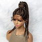 24" Braided Ponytail Wig | Lace Front with Baby Hair