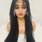 28" Micro Twist Braiding Lace Wig | Senegalese Twist Style | Transparent Lace Front Wig | Kanekalon Hair