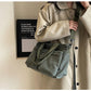 Female Large Capacity Corduroy Tote Bag | New Korean Style Fashion Women's Shoulder Crossbody Bag (Worker Commuter Handlebag)