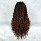 Knotless Box Braided Wig with Curly Ends & Baby Hair | Synthetic Lace Front Wig for Black Women