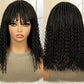 Short 14" Bob Braided Wig | Curly Knotless Box Braids | Synthetic Machine Made Wig | For Black Women