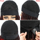 Soft Faux Locs Headband Wig - 6 Inch Ombre Dreadlock Wig for Black Women - Curly Braided Synthetic Wig with Headband - 1B, Burgundy, 27, 30, 613 Options