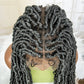 Red Box Braids Full Lace Wig | 36 Inches | Crochet Braids | Knotless | Kanekalon