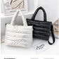 New Puffer Tote Bag for Women | Quilted Puffy Handbag & Lightweight Down Cotton Padded Shoulder & Crossbody Bag