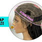 Short Bohemian Box Braids Wig | Full Lace | Curly Ends | Baby Hair | Synthetic Boho Wig
