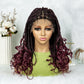 Pre-Looped Bohemian Box Braids with Curly Ends | Crochet Hair