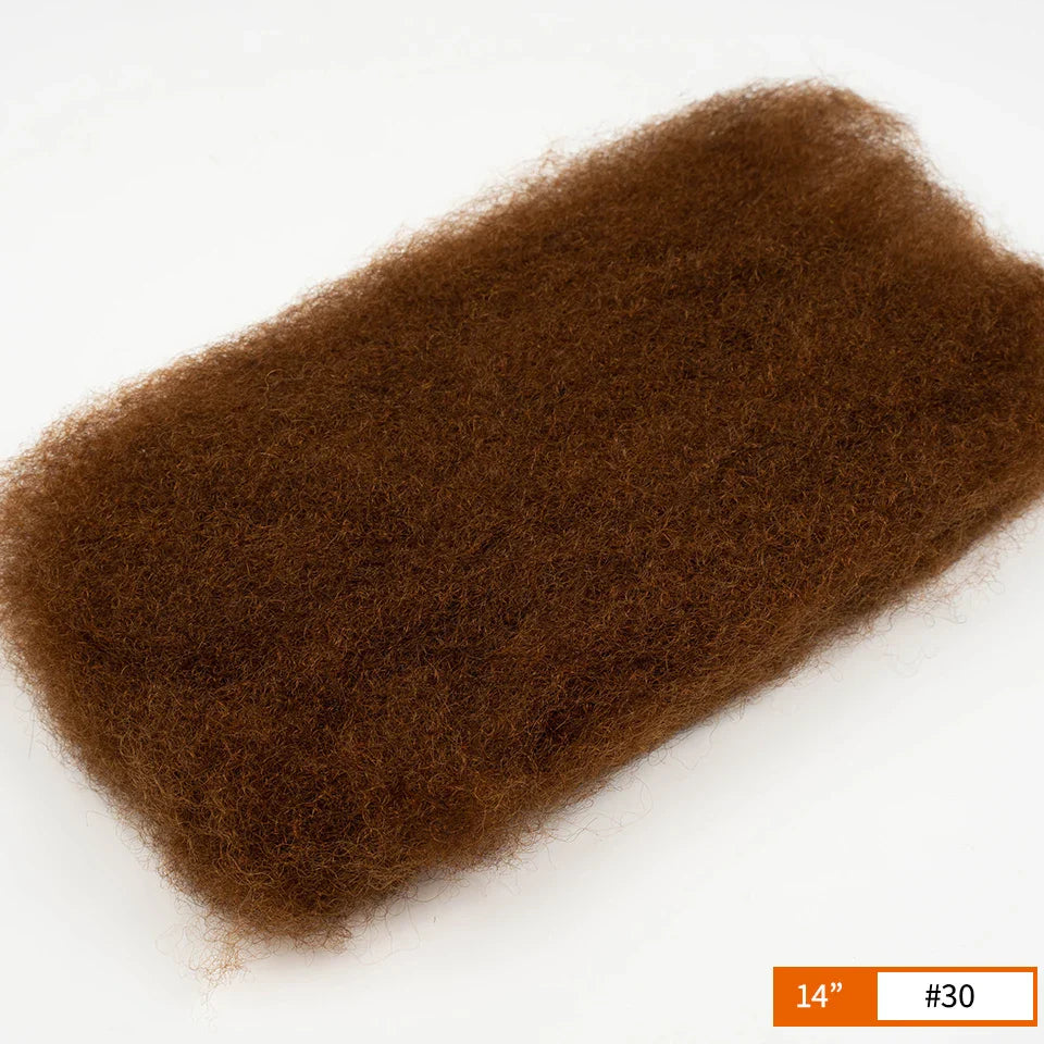 QVR Afro Kinky Bulk Human Hair for Braids & Locs | Virgin Remy Natural Color Extensions