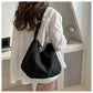Women's Corduroy Shoulder Bag | Casual Striped Large Capacity Tote with Zipper (Cute Hat Patch, Everyday Use)