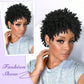 Short Afro Faux Dreads Wig | Heat Resistant Synthetic Braids | Unisex Wig for Black Women & Men