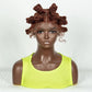 613 Blonde Handmade Bantu Knotless Braids Wig | Full Lace Frontal