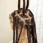 36" Big Knotless Box Braided Full Lace Wig | Cornrow Braiding Wig | Baby Hair | Synthetic Braids | For Women