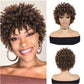 Short Afro Faux Dreads Wig | Heat Resistant Synthetic Braids | Unisex Wig for Black Women & Men