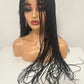 28" Micro Twist Braiding Lace Wig | Senegalese Twist Style | Transparent Lace Front Wig | Kanekalon Hair