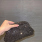 Luxury Glitter Cloud Bag Women's Handbag | Crystal Shiny Rhinestones Diamond Evening Bag (Wedding Party Clutch Purse Shoulder Bag)