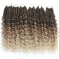 Ombre Goddess Box Braids Crochet Hair with Curly Ends | 14 Inch | 1-6 Packs
