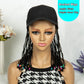 Braided Baseball Cap Wig | Adjustable Hat Wig | Afro Black Women & Girls