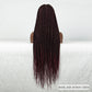40" 360° HD Full Lace Knotless Twist Braids Wig | Blended Long Box Braids