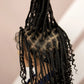 Burgundy Knotless Box Braids Wig with Curly Ends | Full Lace
