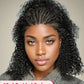 13x4 Human Hair Deep Curl Locs Wig | Knotless Braided Bob | 210 Density | Remy Mongolian Hair