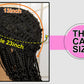 Short 14" Bob Braided Wig | Curly Knotless Box Braids | Synthetic Machine Made Wig | For Black Women