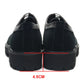 Designer Luxury Platform Oxfords for Men | Cow Suede Genuine Leather Black & Blue Casual Shoe (Height Increasing)