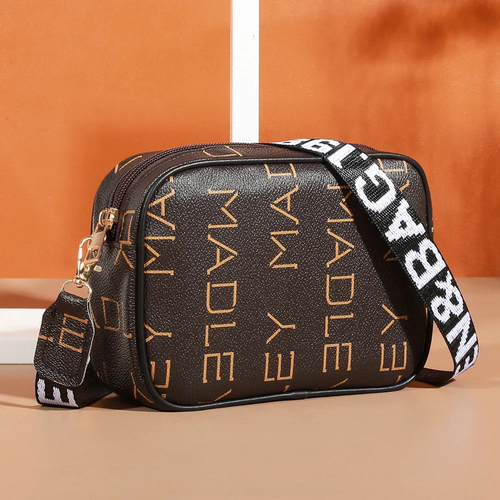 Fashion Multifunctional Small Crossbody Bag | Unisex Mini Wallet & Shoulder Bag for Daily Use & Travel (Plaid Pattern)