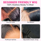 Glueless 13x4 Straight Lace Front Bob Wig Pre-Plucked 4x4 Closure Brazilian Remy Human Hair Bone Straight Short Bob