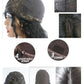 26" Black Long Kinky Curly Machine Wig | 180% Density | Heat-Friendly Daily Use Wig