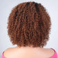 Afro Kinky Curly Black & Ombre T1B/30 Human Hair Wig | Brazilian Remy Machine Made Glueless Wigs for Women (Affordable)