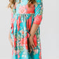 SALE After the Rain 3/4 Sleeve Pocket Twirl Dress
