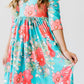 SALE After the Rain 3/4 Sleeve Pocket Twirl Dress