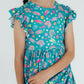 SALE Betta Blooms Flutter Sleeve Twirl Dress