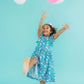 SALE Betta Blooms Flutter Sleeve Twirl Dress